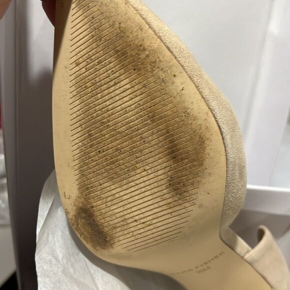 Marc Fisher Women's Meryl Pointy Toe Stiletto Dress Pumps In Light Natural Suede - Picture 5 of 13